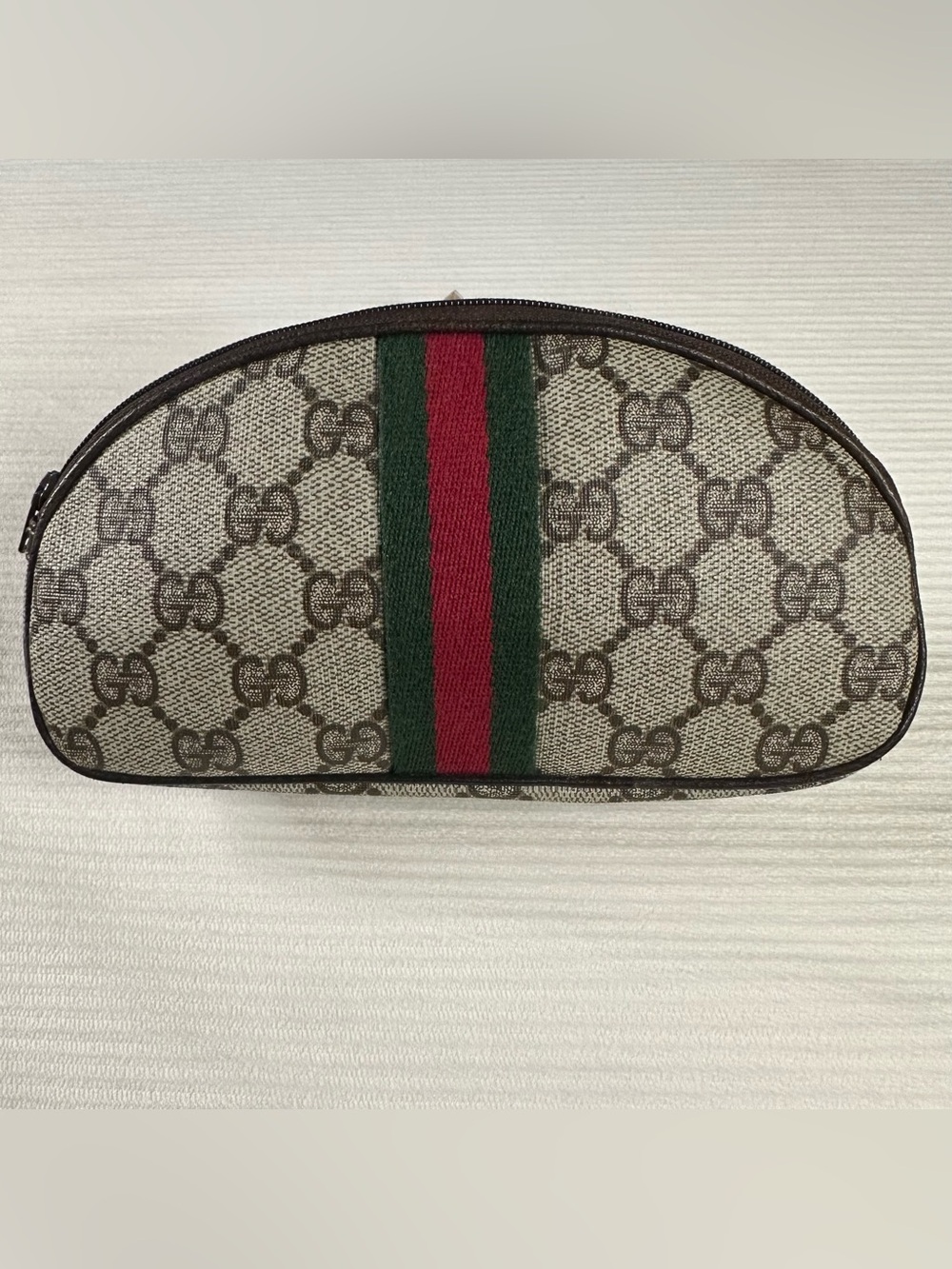 Vintage Gucci Accessory Collection GG Supreme Dome Cosmetic Pouch SherryLine Web